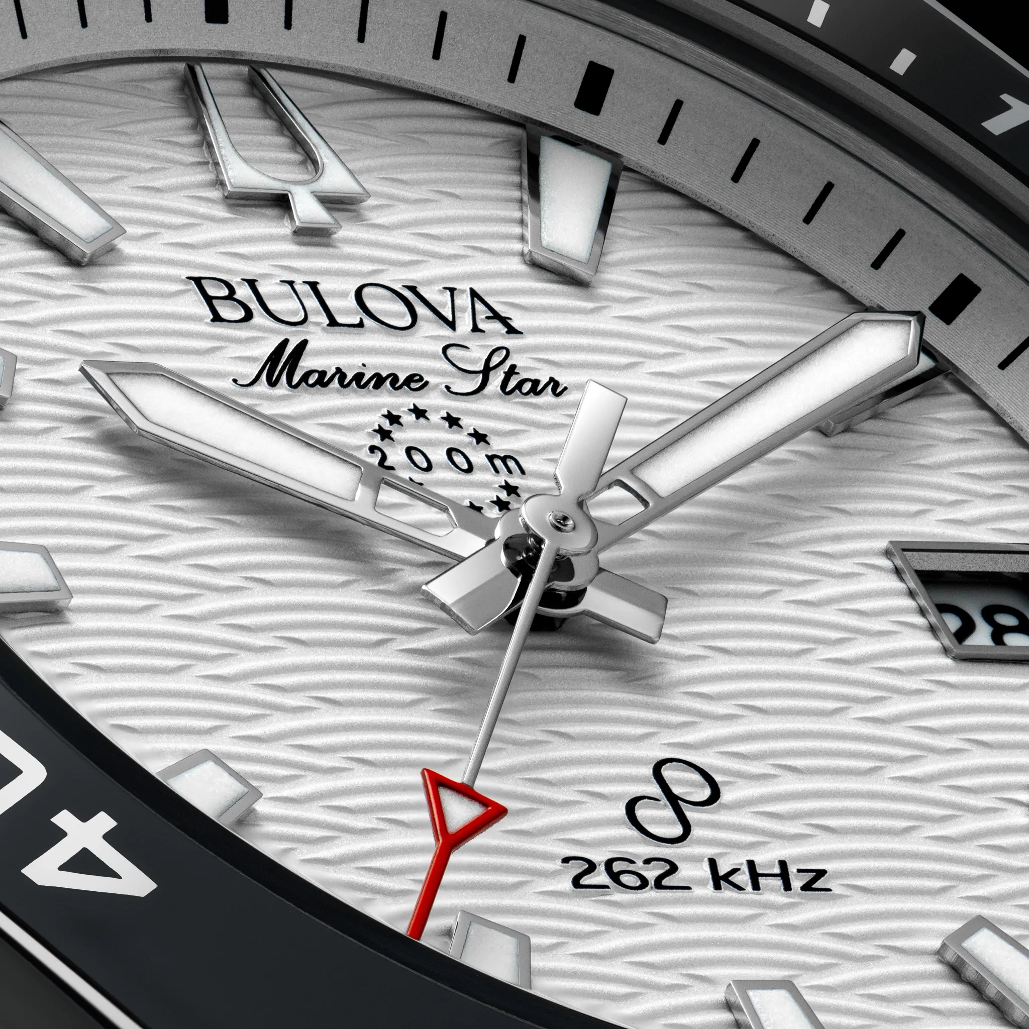 White Dial Stainless Steel Bracelet Marine Star 96B426 | Bulova